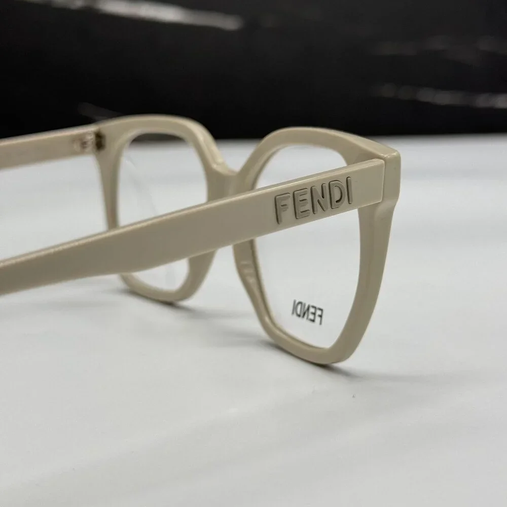 NEW FENDI FE50087I 057 EYEGLASSES WHITE WOMEN EYEWEAR